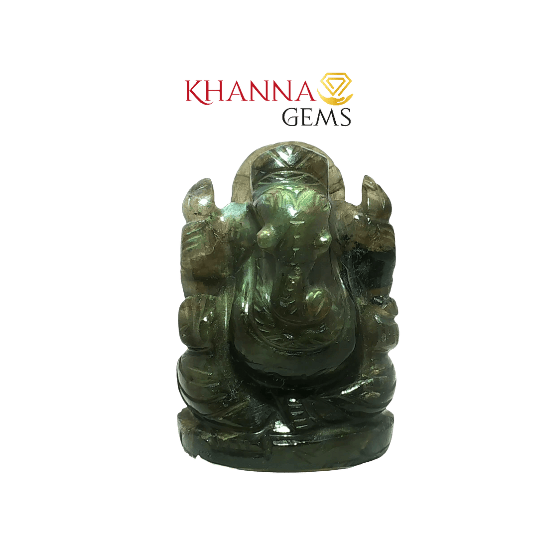 134.90/GM LABRADORITE GANPATHI - LABGAN003