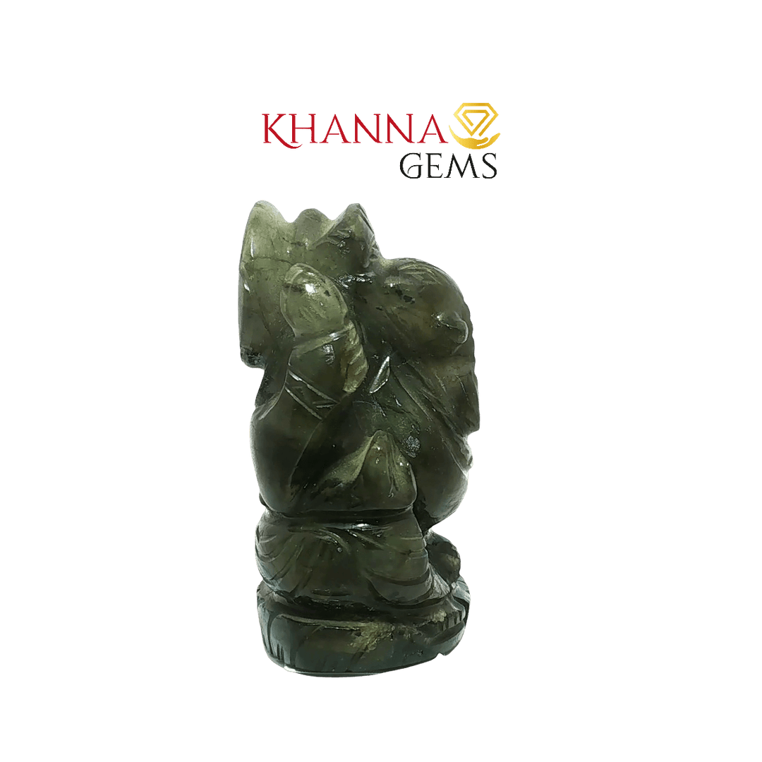 134.90/GM LABRADORITE GANPATHI - LABGAN003