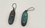 Load image into Gallery viewer, 12.60/GM LABRADROITE SILVER EAR RINGS  (525)
