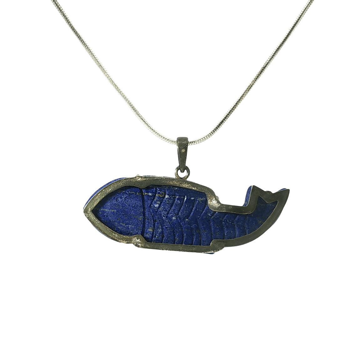 17.00/GM LAPIS LAZULI FISH GEMSTONE - LAPISF001