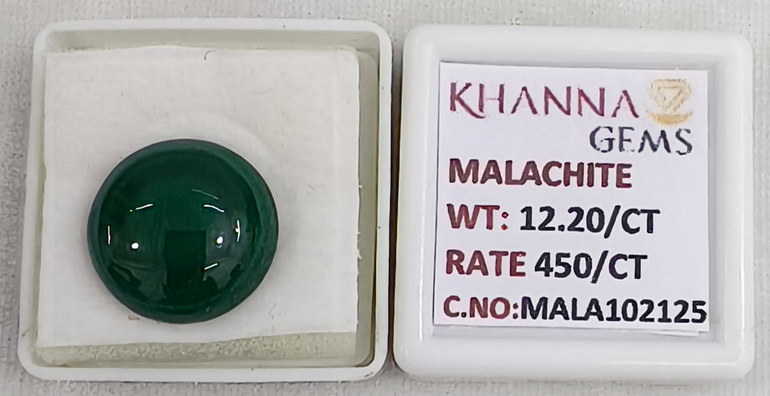 12.20/CT Natural Malachite Gemstone of Premium Quality-MALA102125