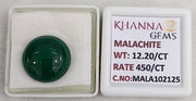 12.20/CT Natural Malachite Gemstone of Premium Quality-MALA102125