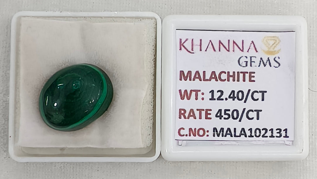 12.40/CT Natural Malachite Gemstone of Premium Quality-MALA102131