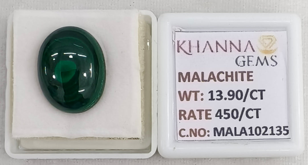 13.90/CT Natural Malachite Gemstone of Premium Quality-MALA102135