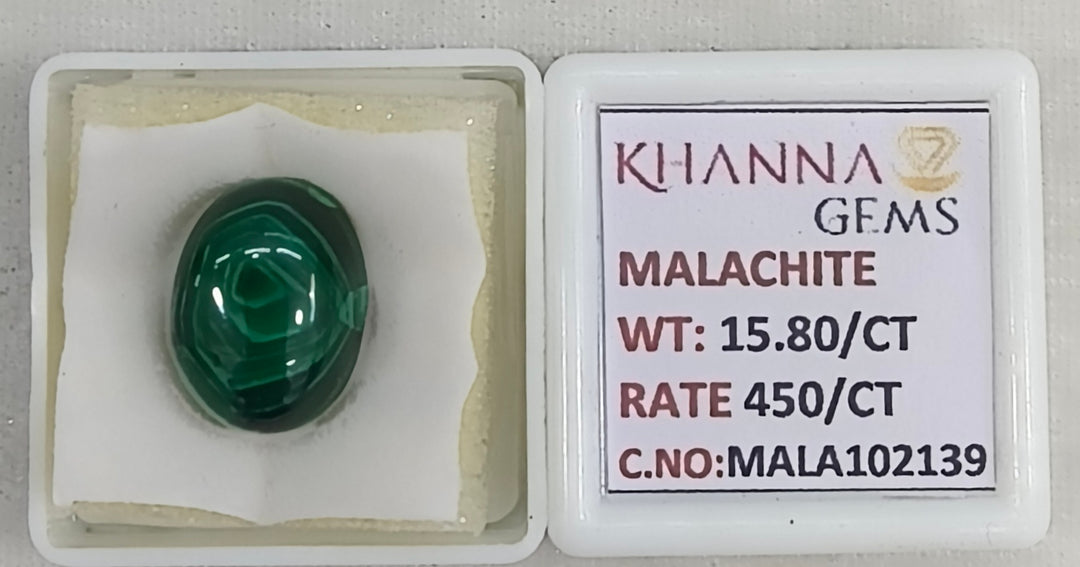 15.80/CT Natural Malachite Gemstone of Premium Quality-MALA102139
