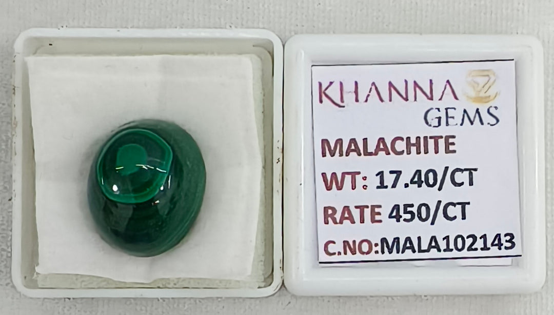17.40/CT Natural Malachite Gemstone of Premium Quality-MALA102143