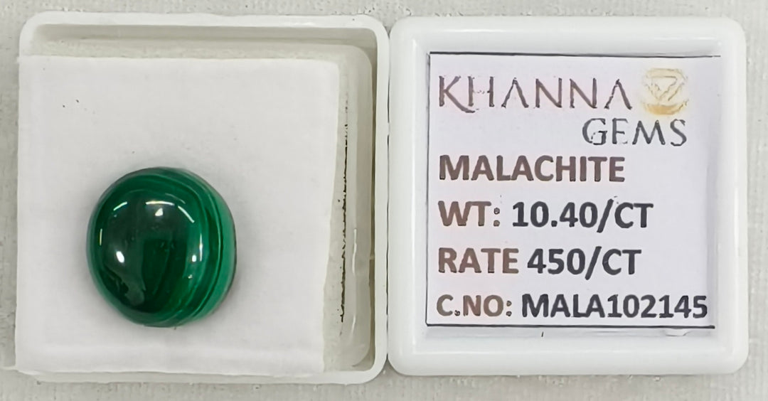 10.40/CT Natural Malachite Gemstone of Premium Quality-MALA102145