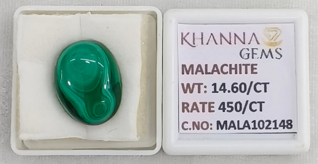 14.60/CT Natural Malachite Gemstone of Premium Quality-MALA102148