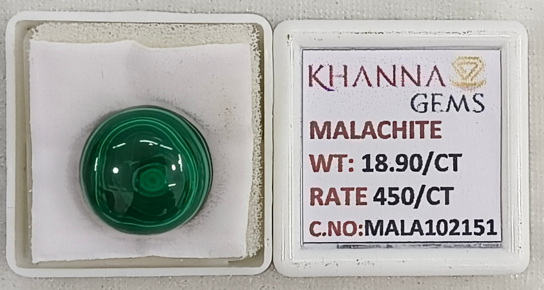 18.90/CT Natural Malachite Gemstone of Premium Quality-MALA102151