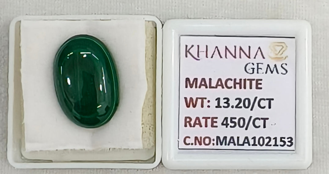 13.20/CT Natural Malachite Gemstone of Premium Quality-MALA102153