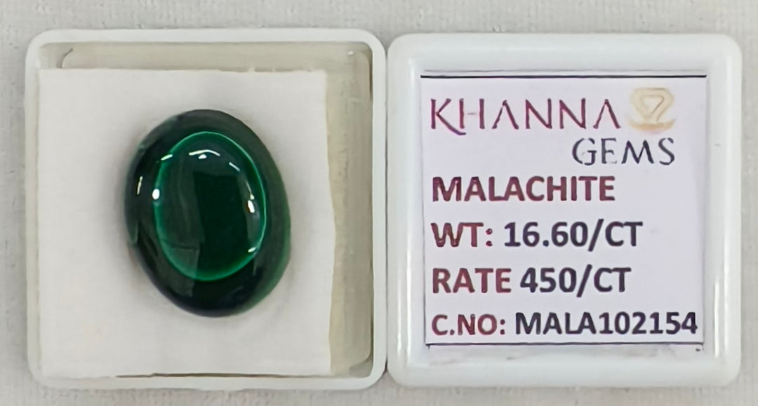 16.60/CT Natural Malachite Gemstone of Premium Quality-MALA102154