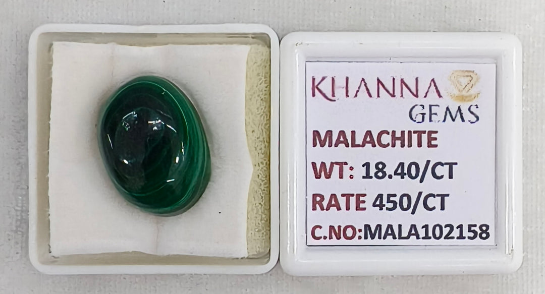 18.40/CT Natural Malachite Gemstone of Premium Quality-MALA102158