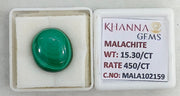 15.30/CT Natural Malachite Gemstone of Premium Quality-MALA102159