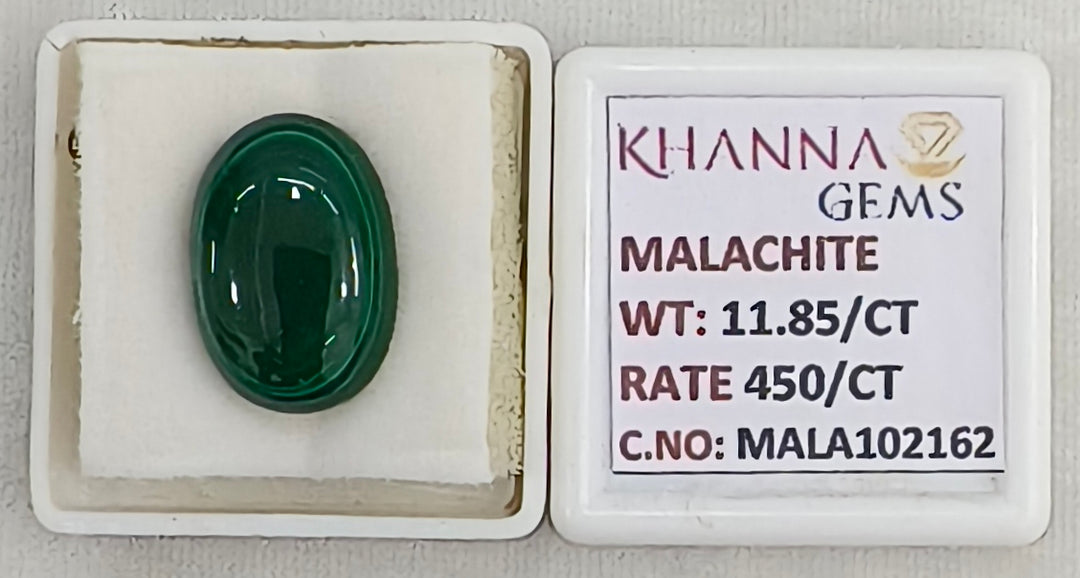 11.85/CT Natural Malachite Gemstone of Premium Quality-MALA102162