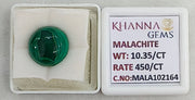 10.35/CT Natural Malachite Gemstone of Premium Quality-MALA102164