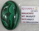 Load image into Gallery viewer, 84.65/CT Natural Malachite Gemstone of Premium Quality-MALA101034