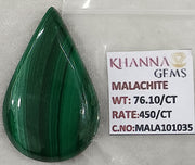 76.10/CT Natural Malachite Gemstone of Premium Quality-MALA101035