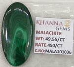 Load image into Gallery viewer, 49.55/CT Natural Malachite Gemstone of Premium Quality-MALA101036