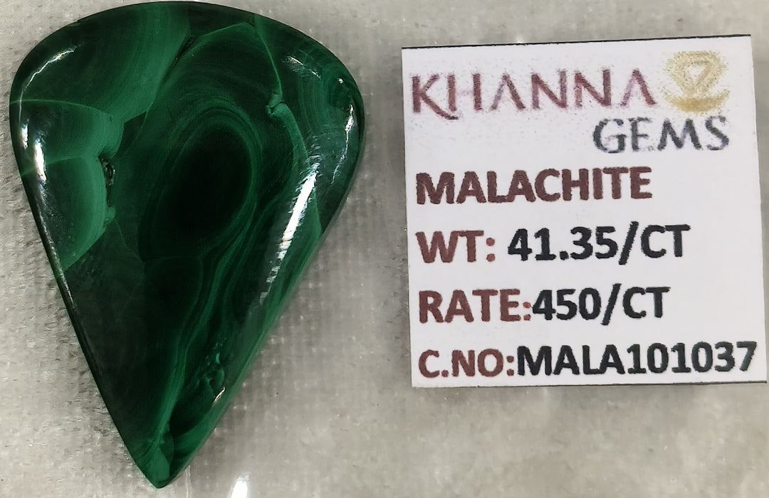 41.35/CT Natural Malachite Gemstone of Premium Quality-MALA101037