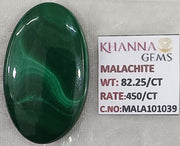 82.25/CT Natural Malachite Gemstone of Premium Quality-MALA101039