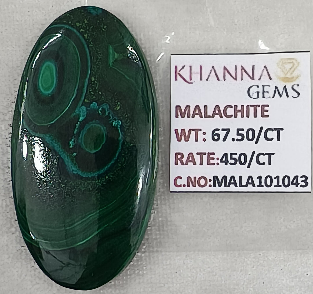 67.50/CT Natural Malachite Gemstone of Premium Quality-MALA101043