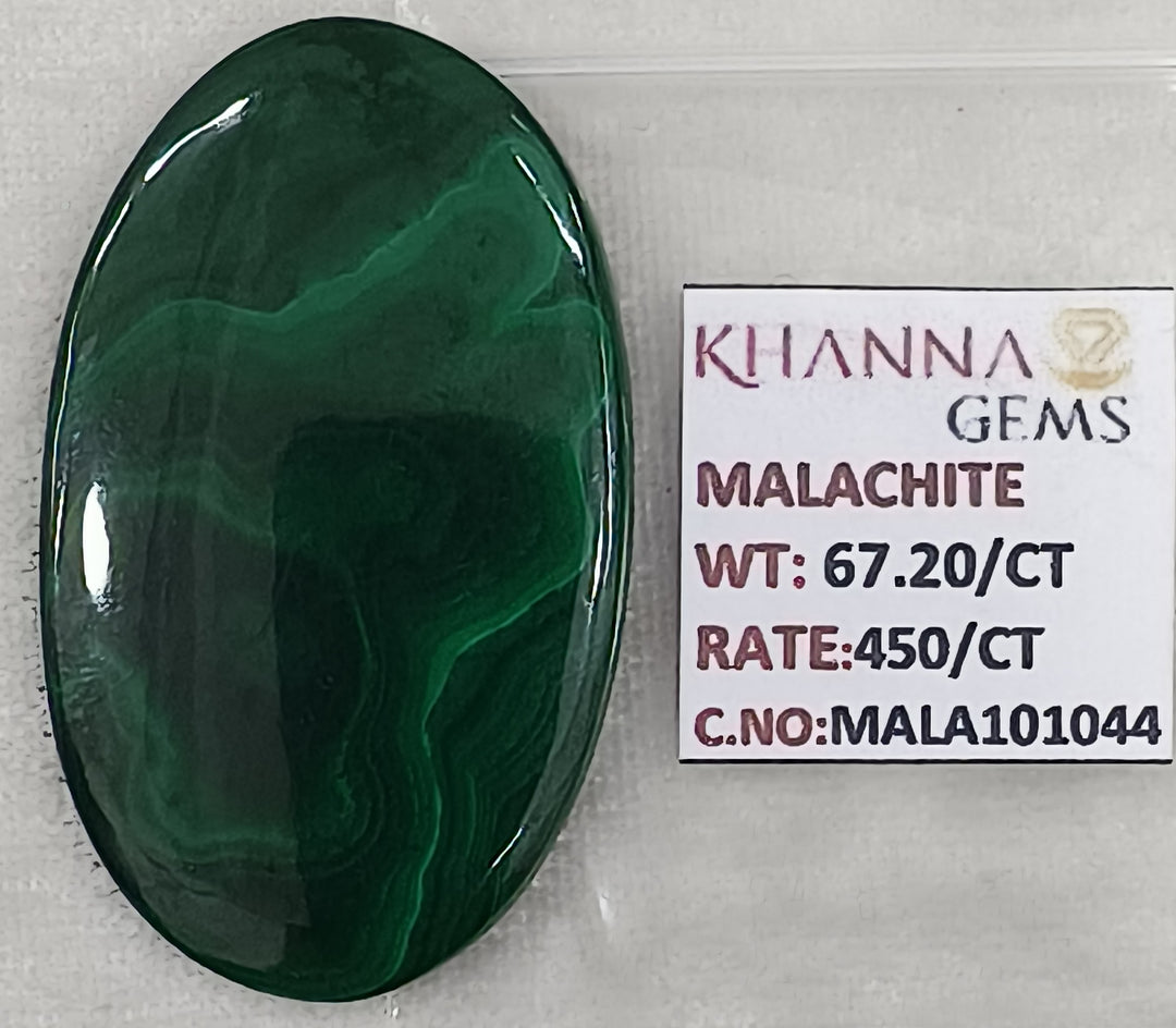 67.20/CT Natural Malachite Gemstone of Premium Quality-MALA101044