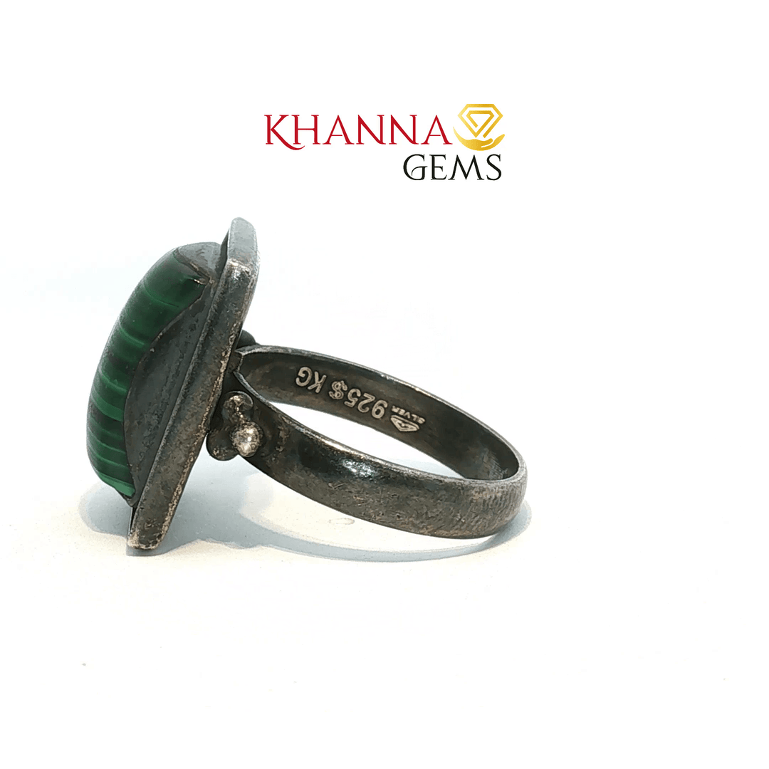 6.98/GM  MALACHITE ( ANTIC) RING Earrings - G0340