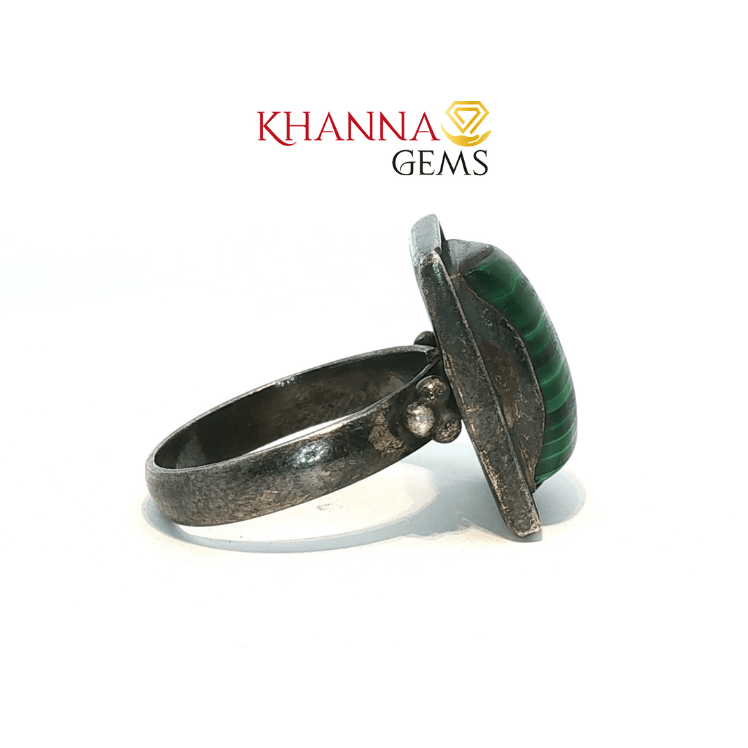 6.98/GM  MALACHITE ( ANTIC) RING Earrings - G0340