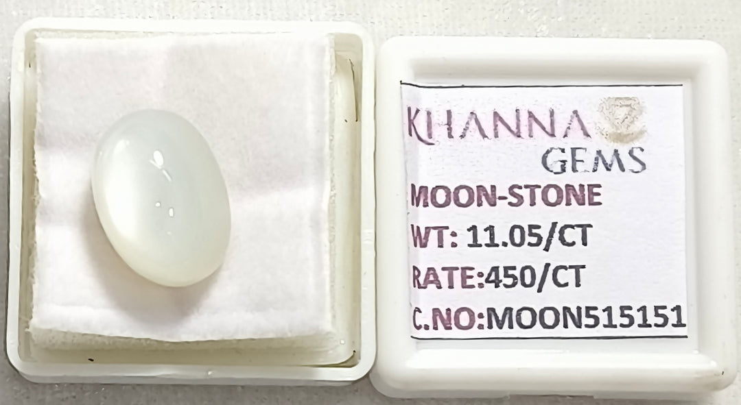 11.05/CT Moon Stone with Govt. Lab Certificate (450)