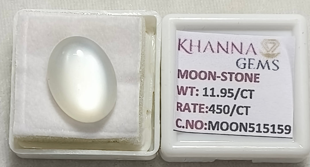 11.95/CT Moon Stone with Govt. Lab Certificate (450)