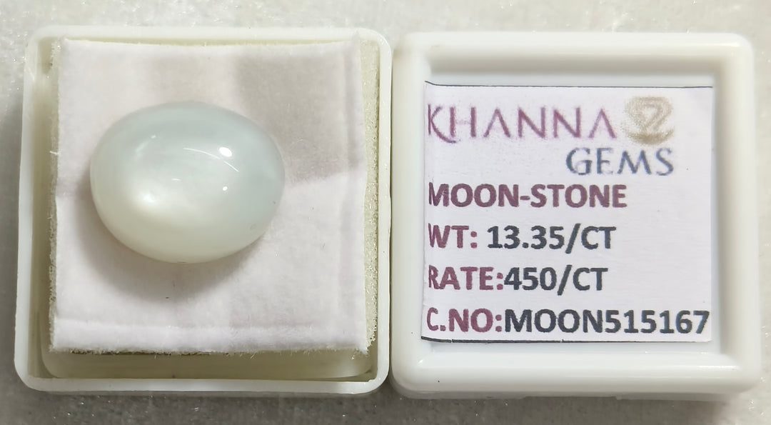 13.35/CT Moon Stone with Govt. Lab Certificate (450)