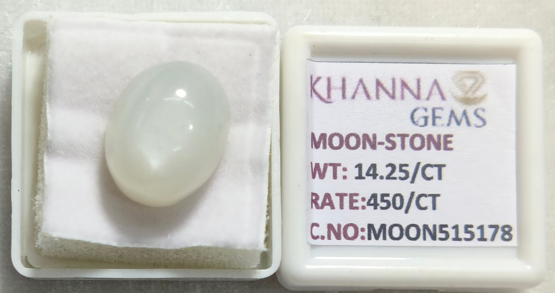 14.25/CT Moon Stone with Govt. Lab Certificate (450)