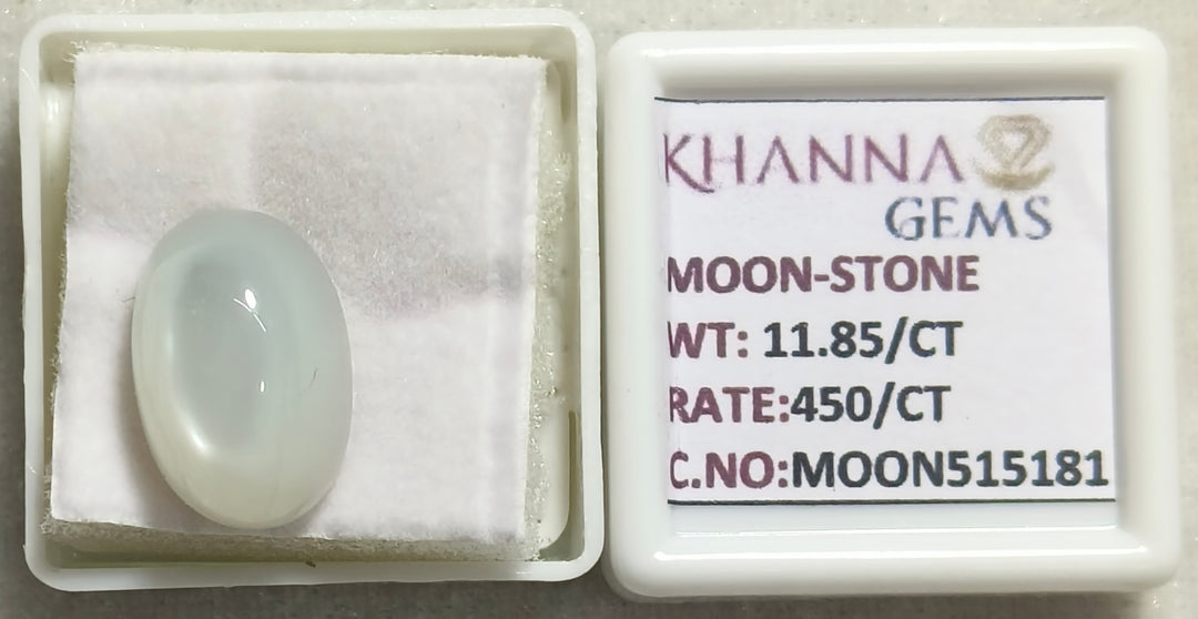 11.85/CT Moon Stone with Govt. Lab Certificate (450)
