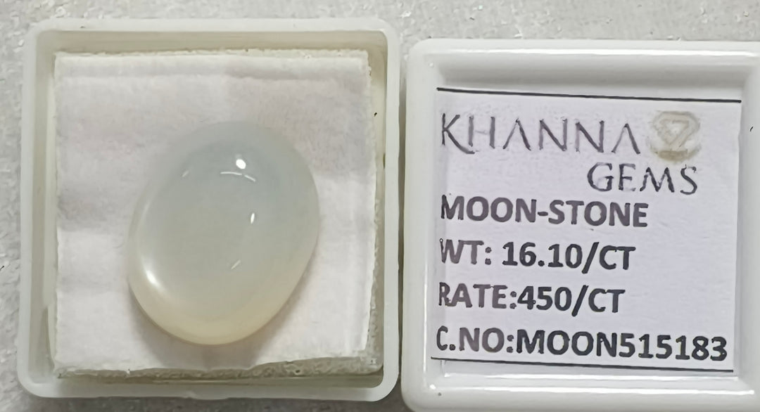 16.10/CT Moon Stone with Govt. Lab Certificate (450)