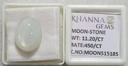 11.20/CT Moon Stone with Govt. Lab Certificate (450)