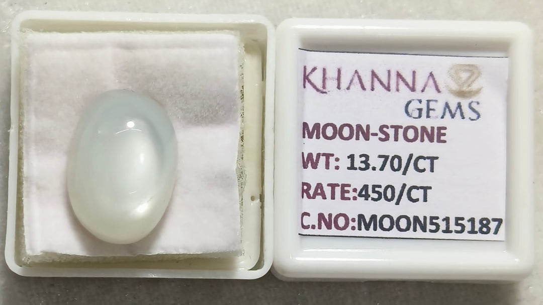 13.70/CT Moon Stone with Govt. Lab Certificate (450)