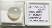 14.45/CT Moon Stone with Govt. Lab Certificate (450)