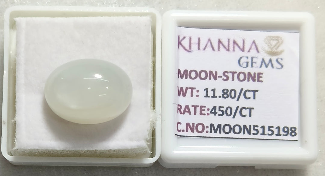 11.80/CT Moon Stone with Govt. Lab Certificate (MOON515198)