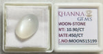 Load image into Gallery viewer, 10.90/CT Moon Stone with Govt. Lab Certificate (450)
