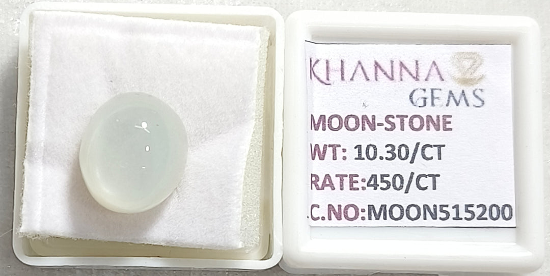 10.30/CT Moon Stone with Govt. Lab Certificate (450)