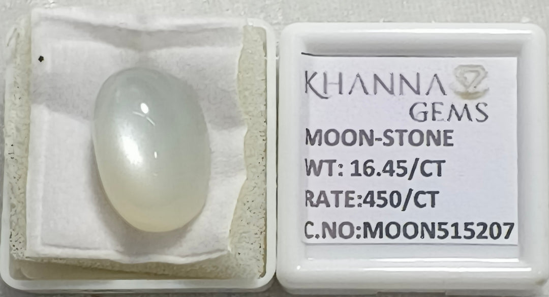 16.45/CT Moon Stone with Govt. Lab Certificate (450)