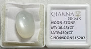 16.45/CT Moon Stone with Govt. Lab Certificate (450)