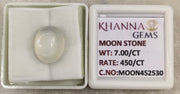 7.77 Ratti Moon Stone with Govt. Lab Certificate-452530
