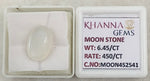 Load image into Gallery viewer, 6.45/CT Moon Stone with Govt. Lab Certificate - 452541