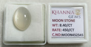 8.40/CT Moon Stone with Govt. Lab Certificate-452545