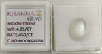 Load image into Gallery viewer, 4.25/CT White Moon Stone with Govt. Lab Certificate