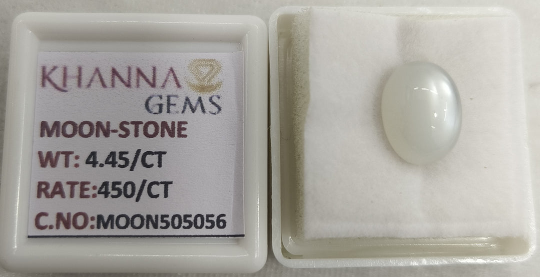 5.83 Ratti Moon Stone with Govt. Lab Certificate