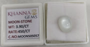 3.90/CT Moon Stone with Govt. Lab Certificate-505057