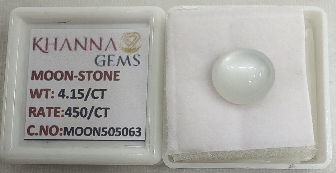 4.15/CT Moon Stone with Govt. Lab Certificate