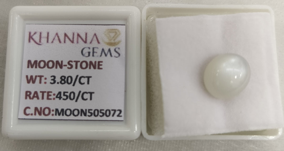 3.80/CT Moon Stone with Govt. Lab Certificate